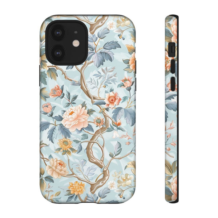 Pastel Chinoiserie Bloemenpatroon