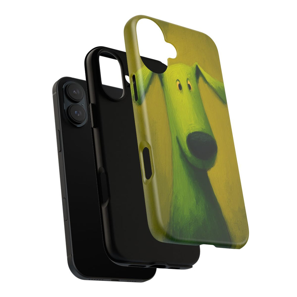 Groene Hond Mat Stevig Hoesje