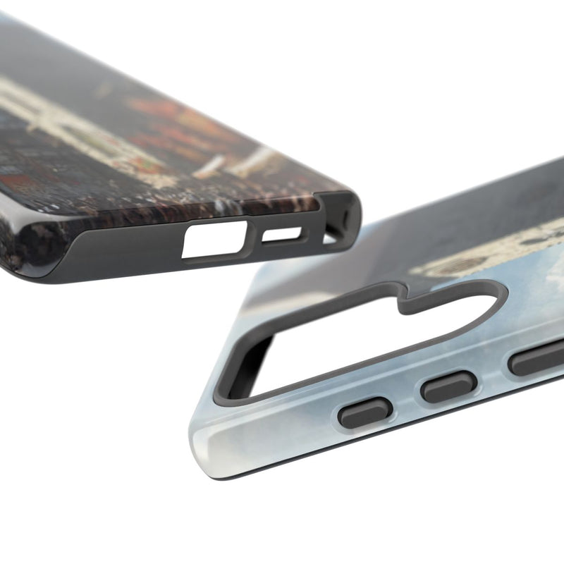 Middeleeuws Europees Dorpsstraat Tafereel