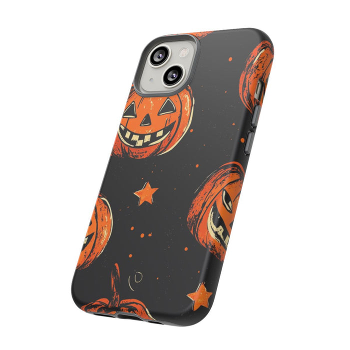 Grunge Halloween Pompoenenpatroon