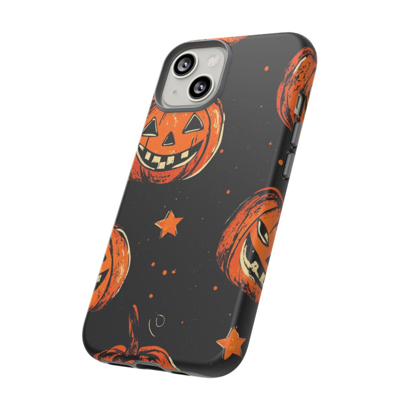 Grunge Halloween Pompoenenpatroon