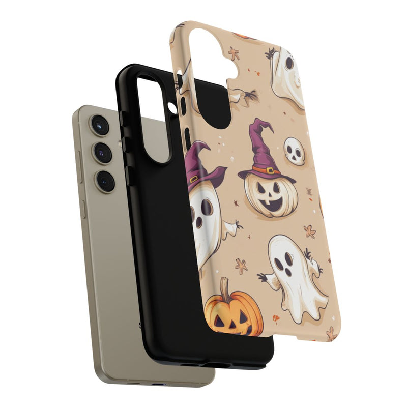 Schattige Halloween Geestjes en Pompoenen Patroon
