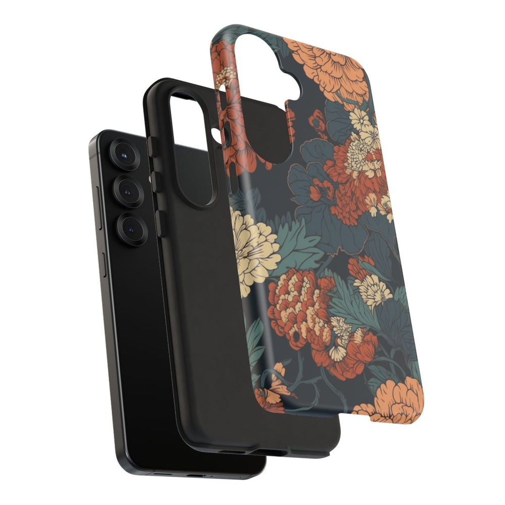 Vintage Bloemenpatroon in Warme Kleuren