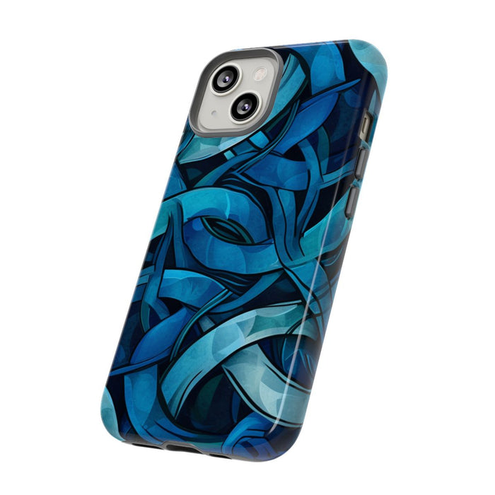 Blauw Keltisch Knoopmotief