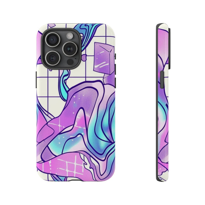 Abstract Kristal Vaporwave Patroon