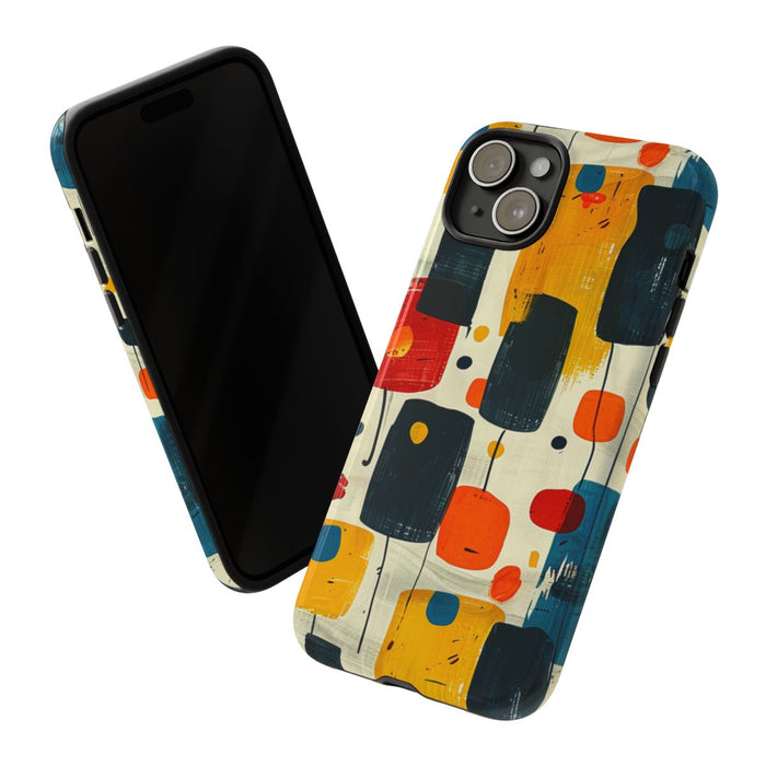 Mid-Century Abstract Geometrisch Patroon