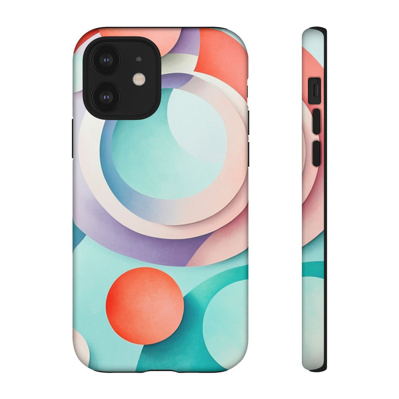 3D Pastel Cirkels Abstracte Kunst