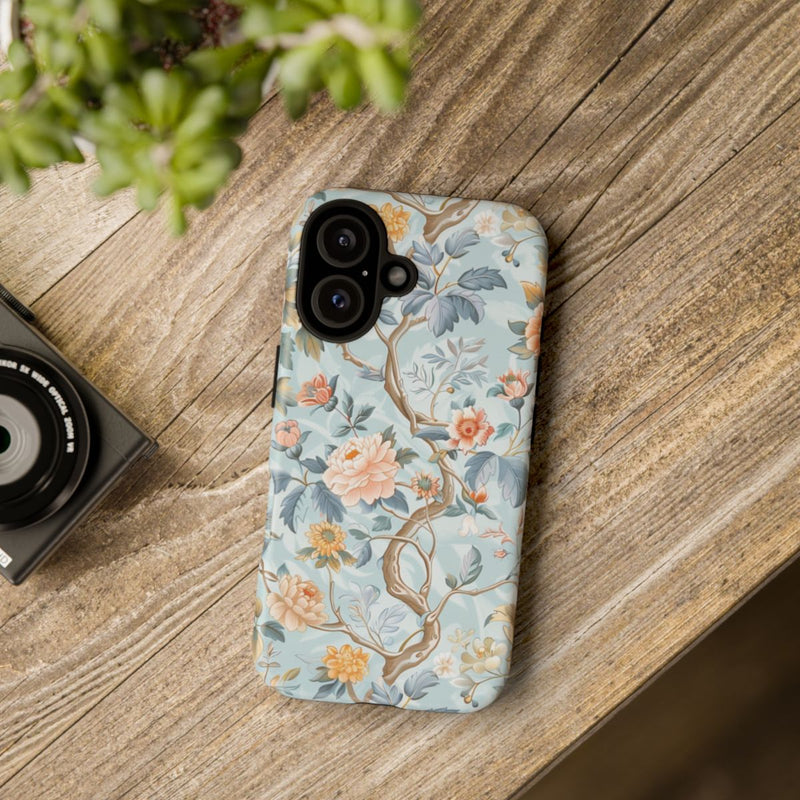 Pastel Chinoiserie Bloemenpatroon