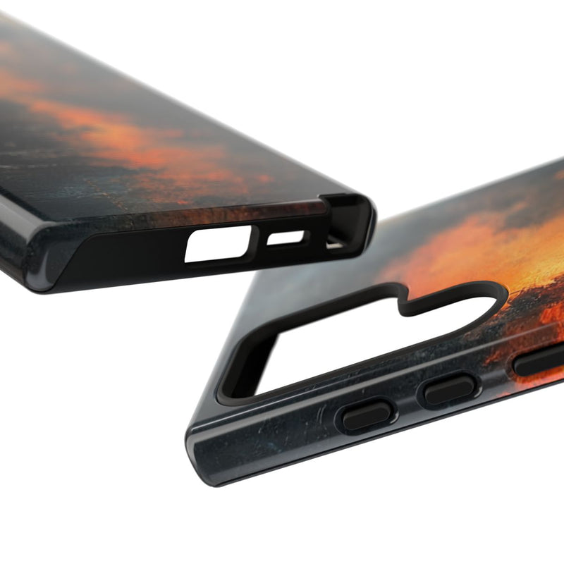 Vurige Oorlogslandschap met Rook