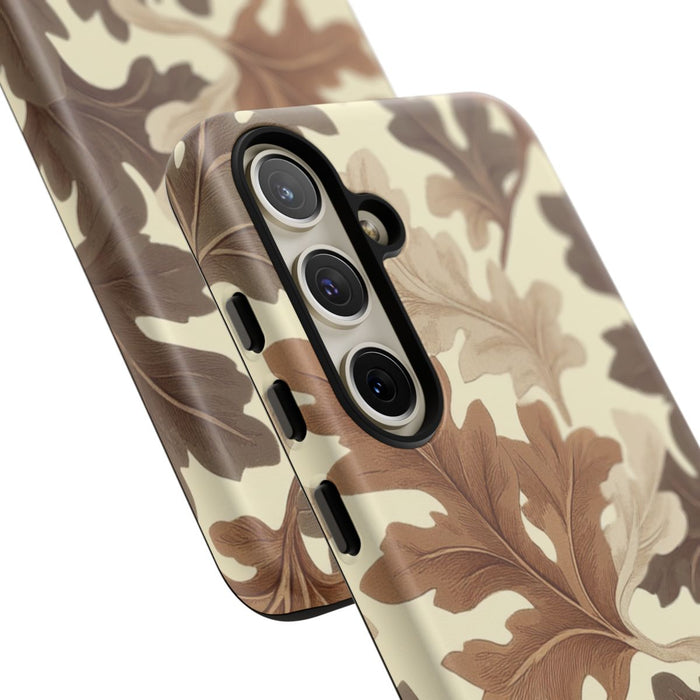Eikenbladerenpatroon in Neutrale Kleuren