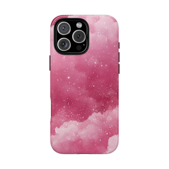 Roze Glitterwolkenpatroon