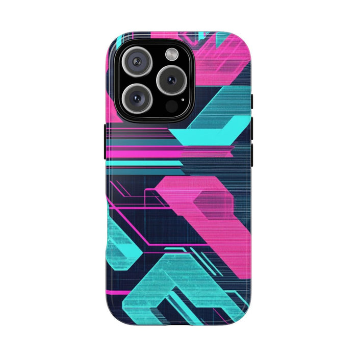 Neon Geometrisch Cyberpunkpatroon