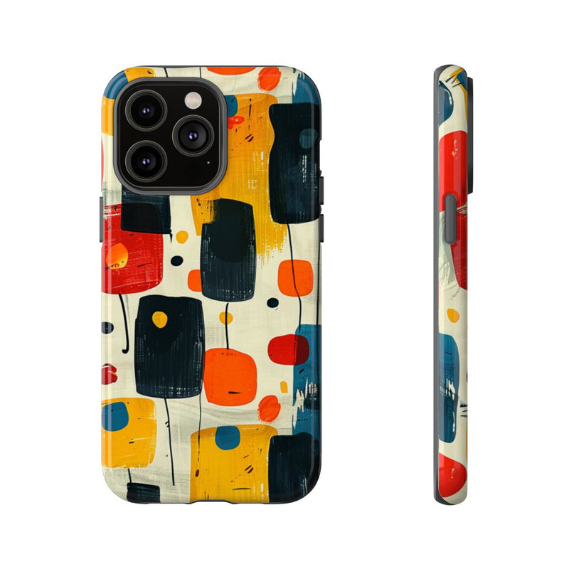 Mid-Century Abstract Geometrisch Patroon