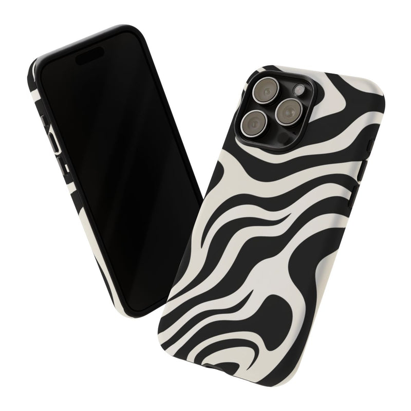Zwart-Wit Abstract Zebra-Patroon