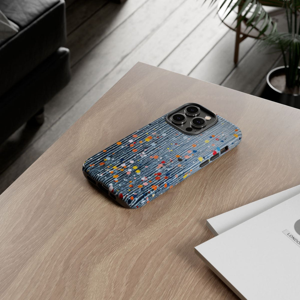 Kleurrijk Abstract Patroon met Dots en Lijnen