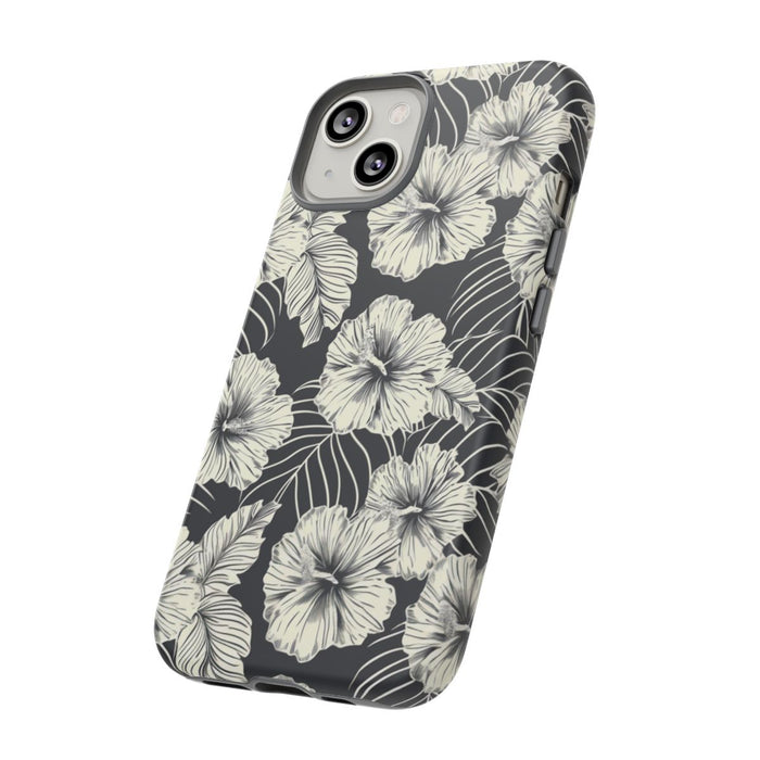 Monochroom Bloemenpatroon