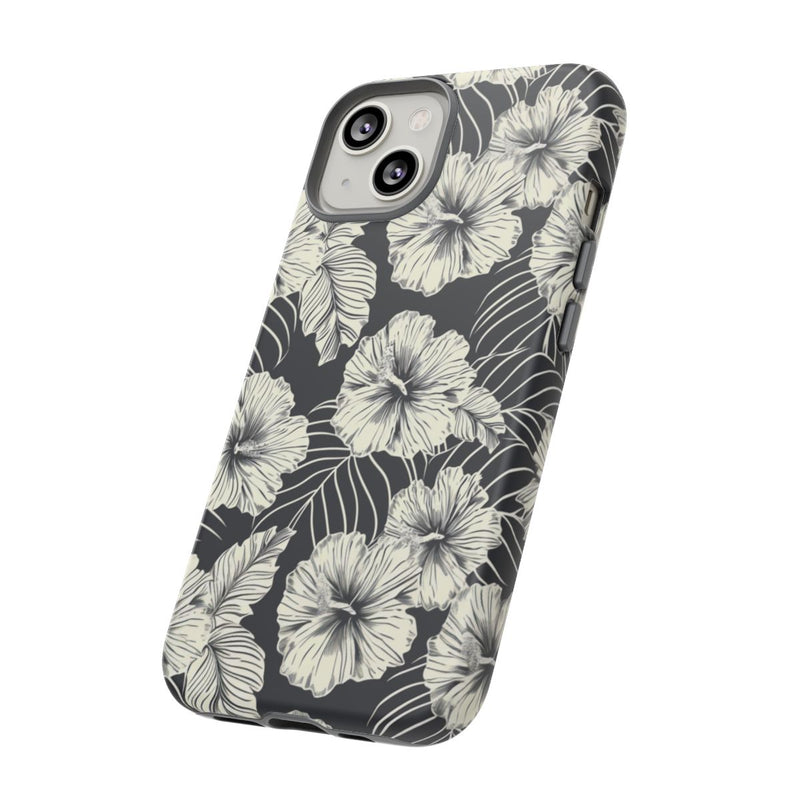Monochroom Bloemenpatroon