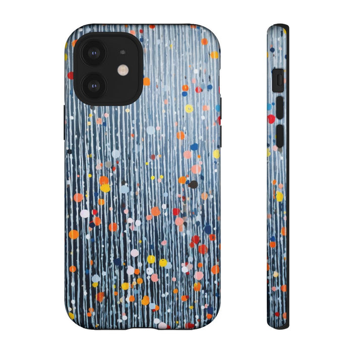 Kleurrijk Abstract Patroon met Dots en Lijnen