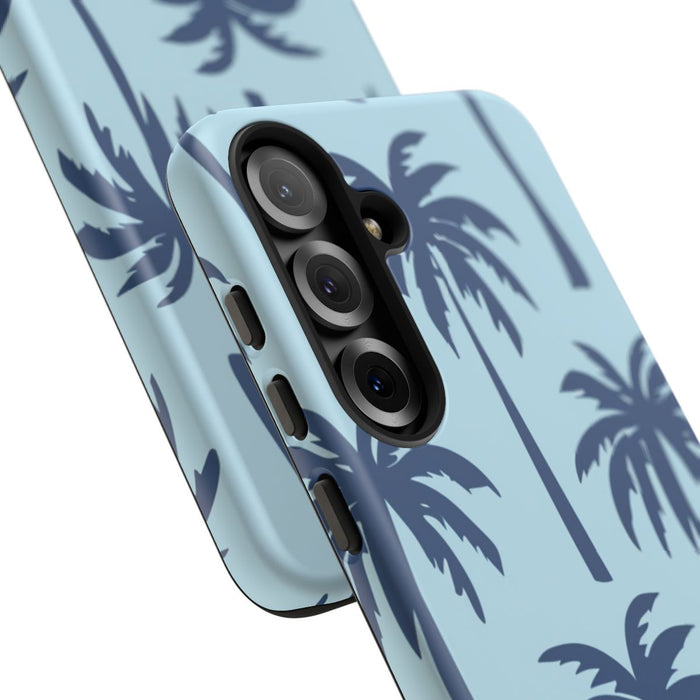 Blauw Palmbomenpatroon