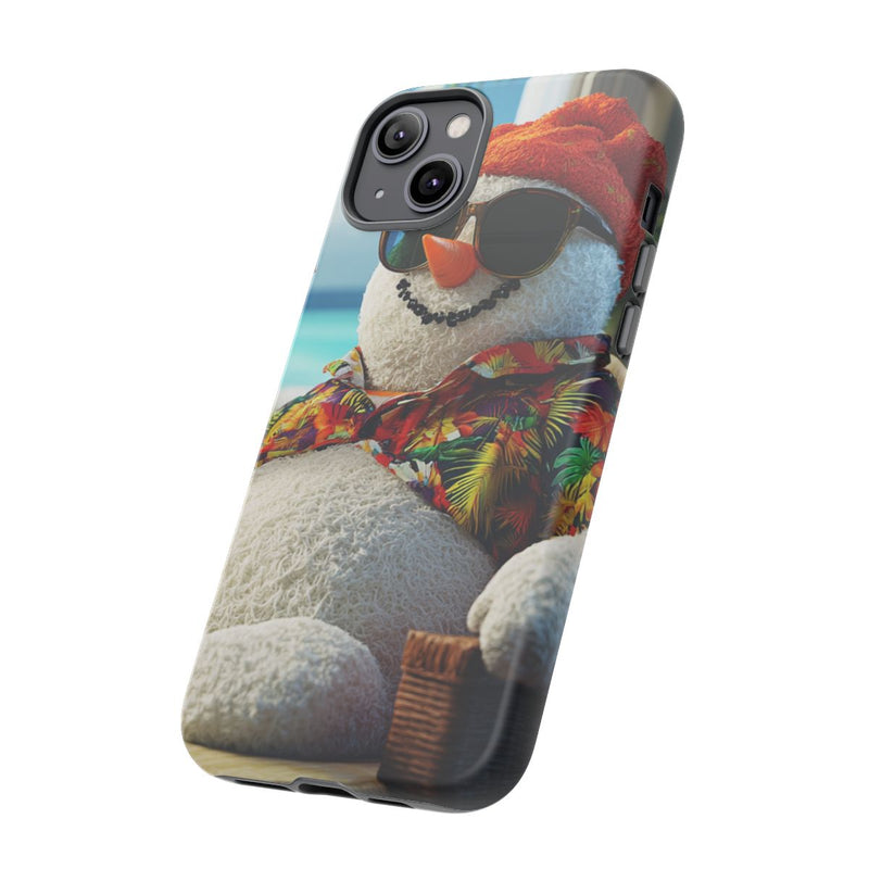 Sneeuwpop met Hawaiishirt en Zonnebril