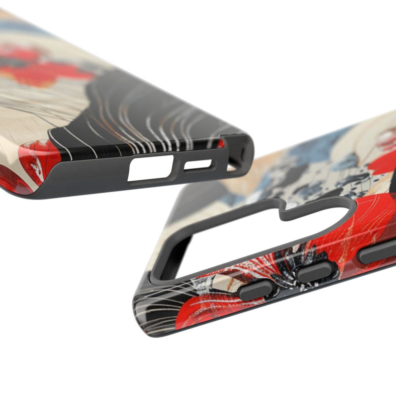 Rood Bloemen Abstract Patroon