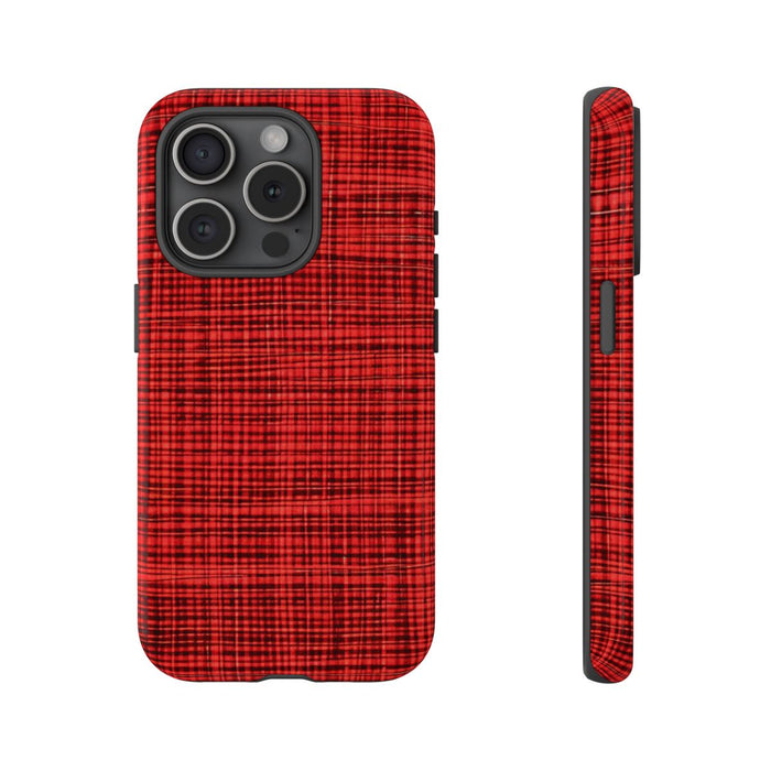 Rood Geruit Textielpatroon
