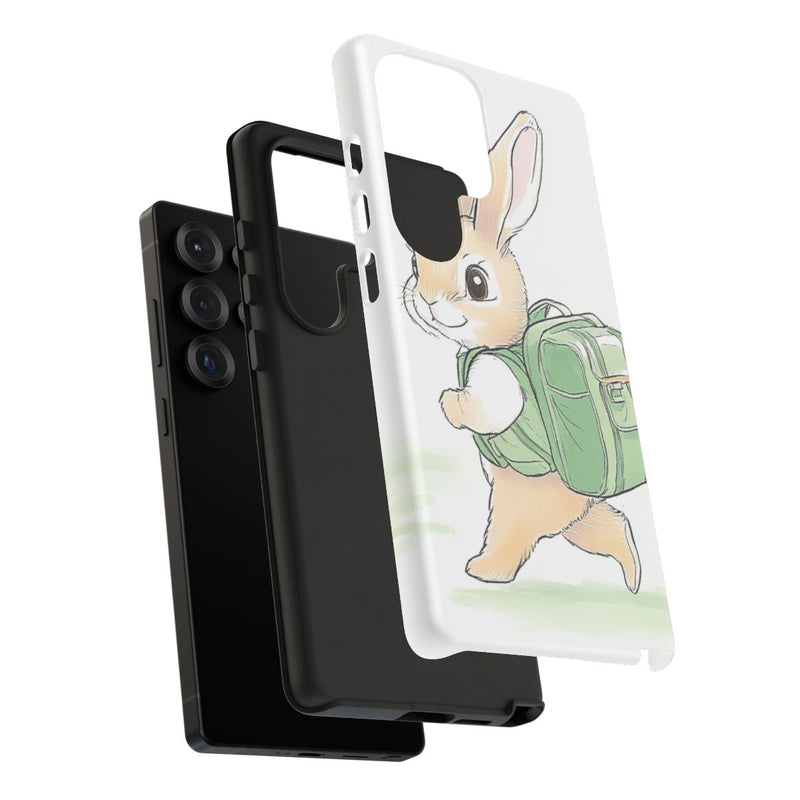 Schattig Konijntje met Groene Rugzak