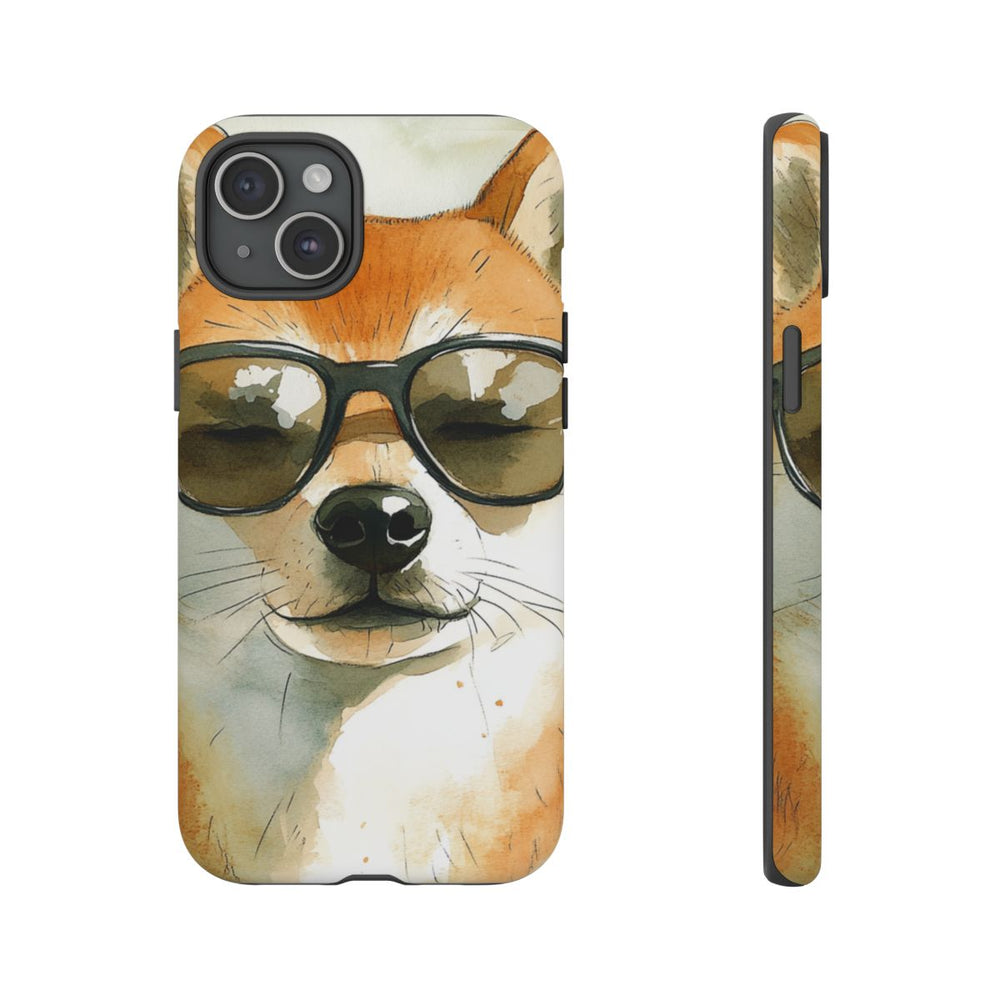 Stoere Shiba Inu met Zonnebril
