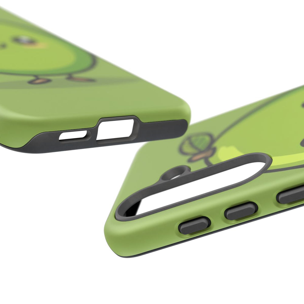 Schattige Groene Avocado in Cartoonstijl