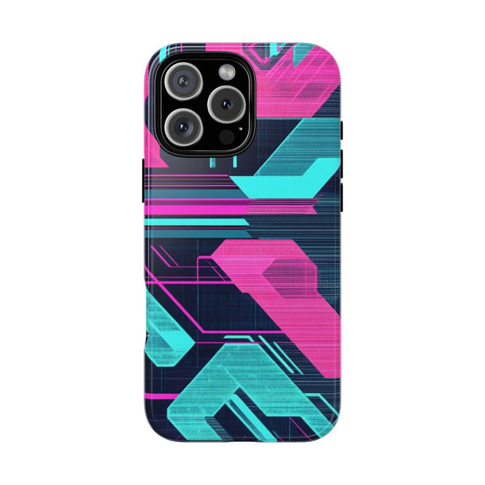 Neon Geometrisch Cyberpunkpatroon