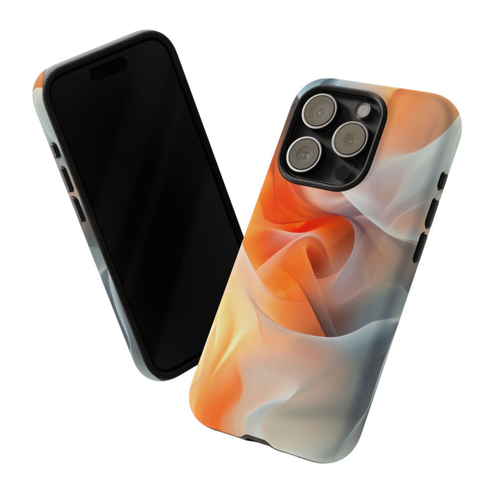 Abstracte Oranje-Grijze Vloei