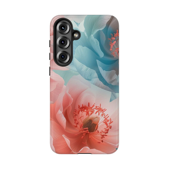 Zachtroze en Blauwe Bloemenpracht