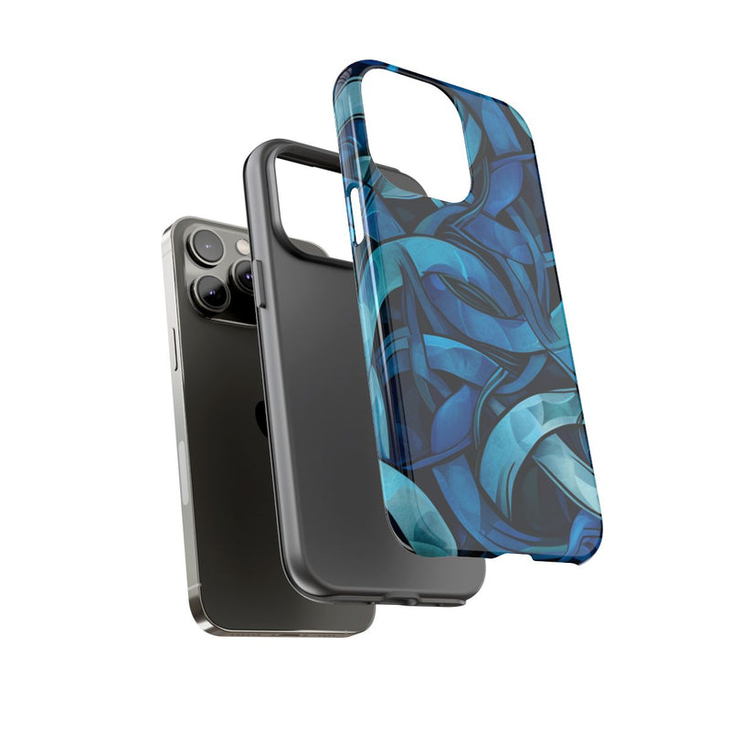 Blauw Keltisch Knoopmotief