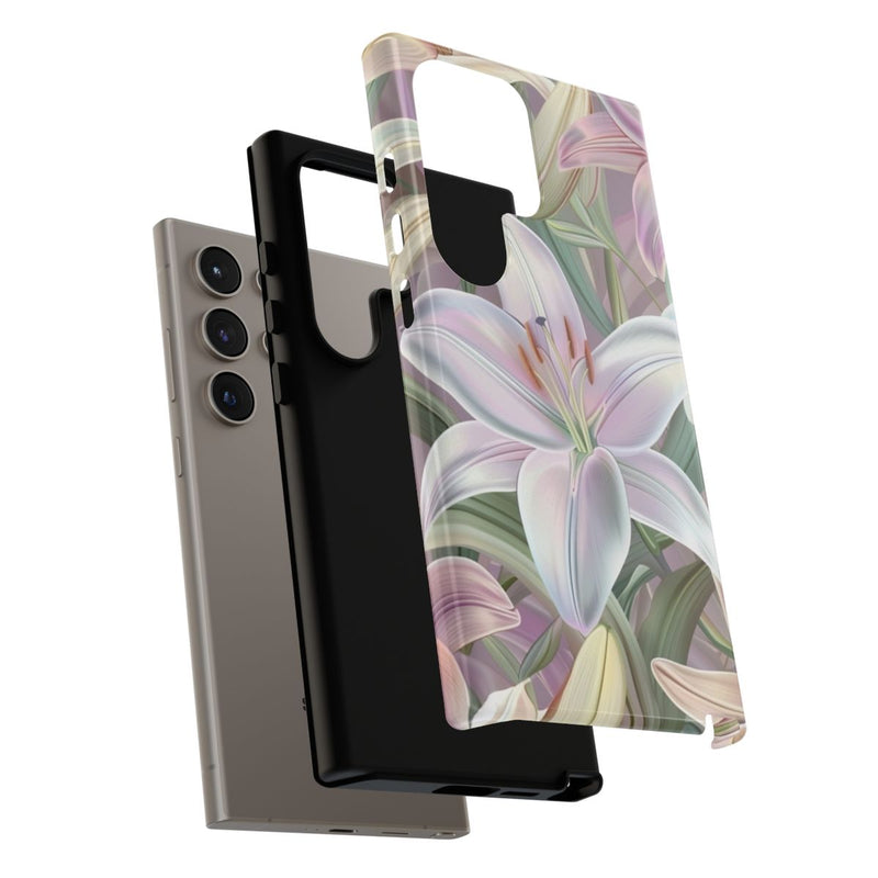 Pastelkleurige Paaslelies Bloemenpatroon