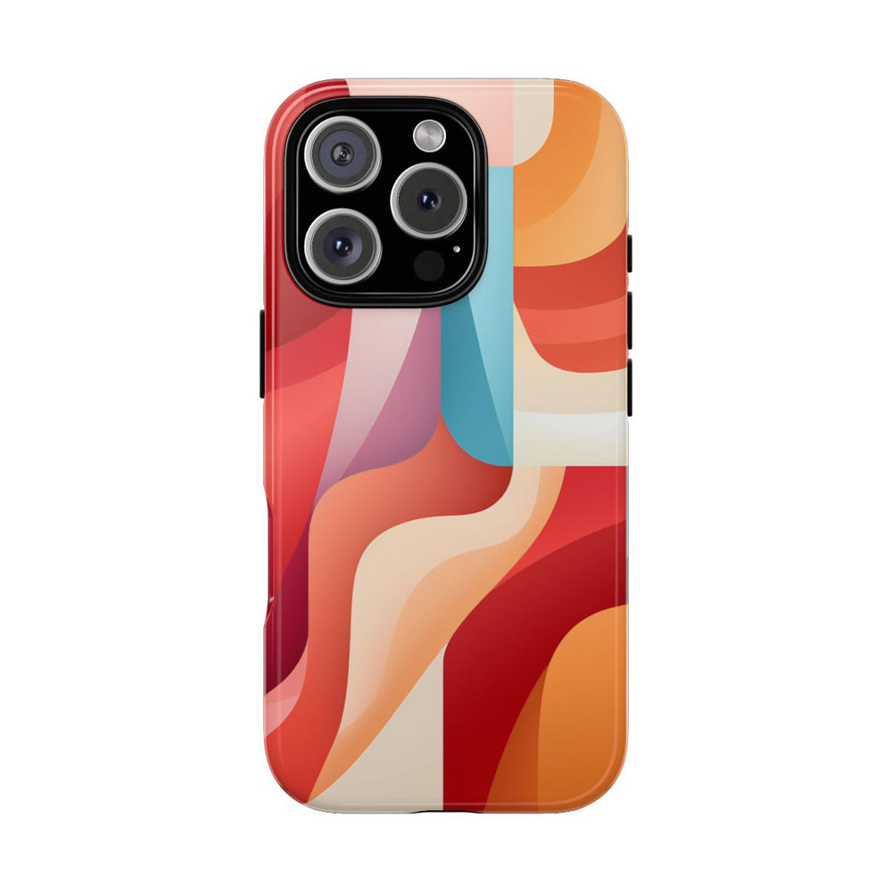 Abstracte Kleurrijke Gebogen Vormen