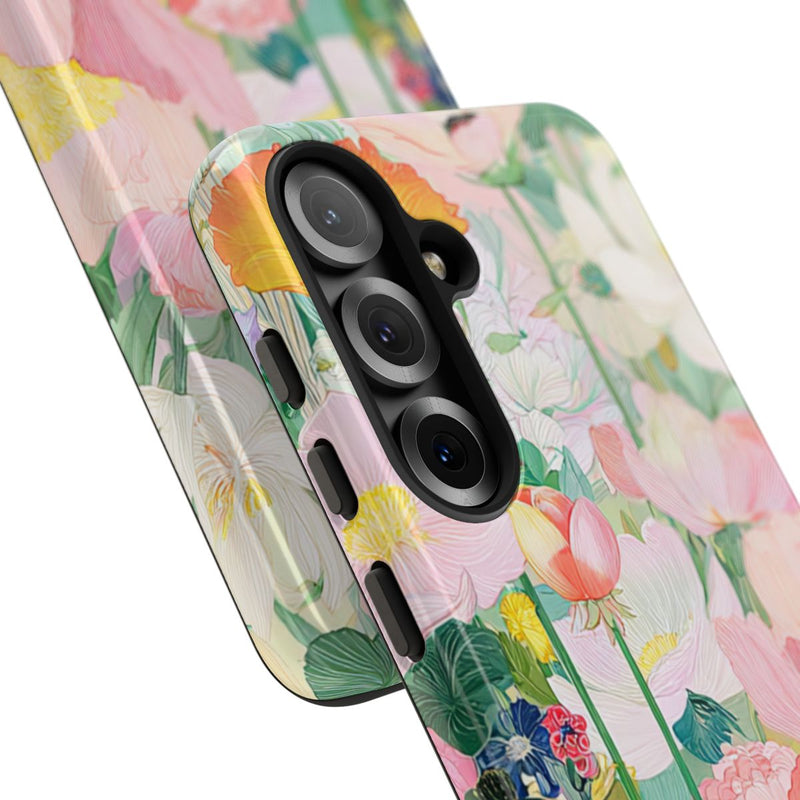 Fraaie Pastelkleurige Bloementuin