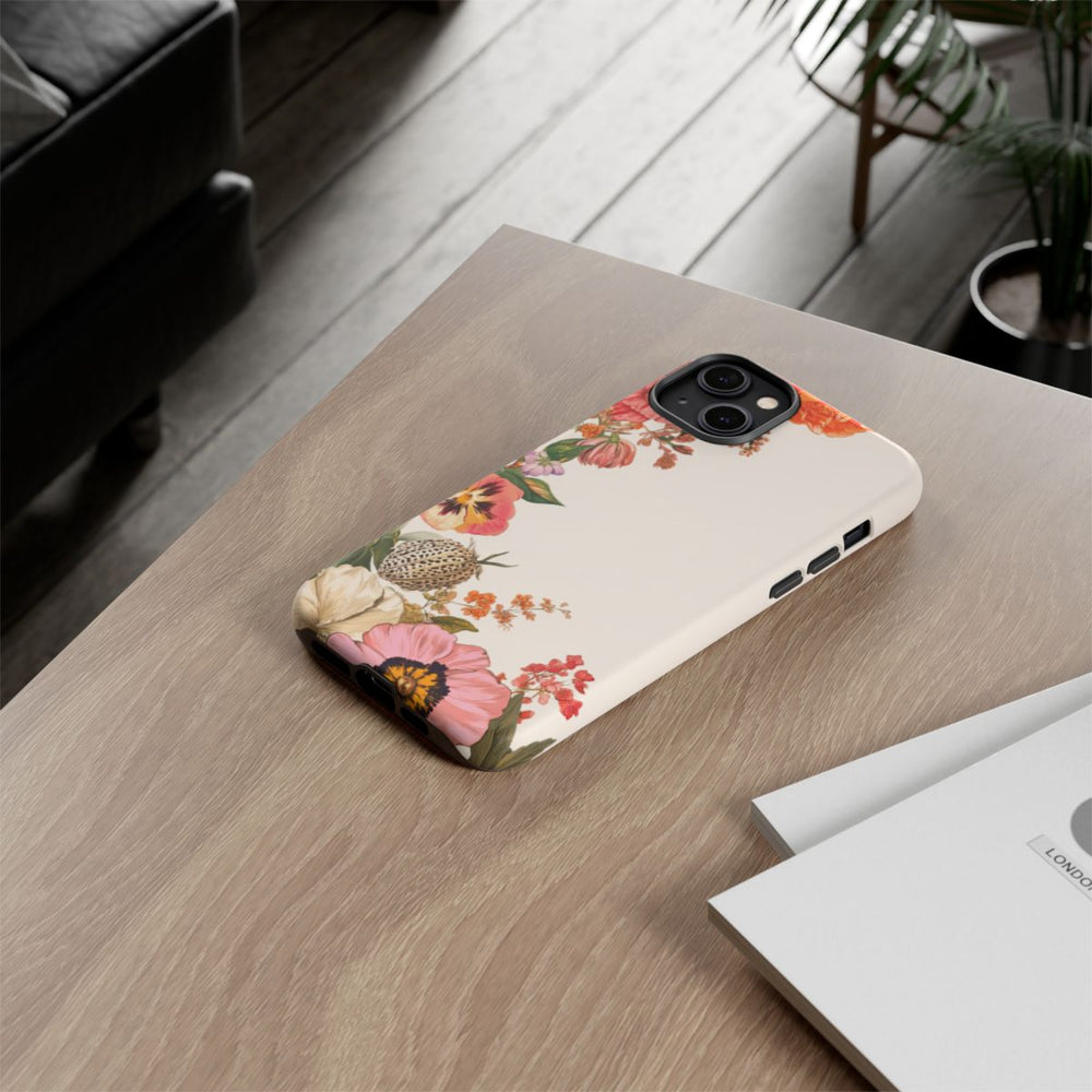 Vintage Botanische Bloemenrand