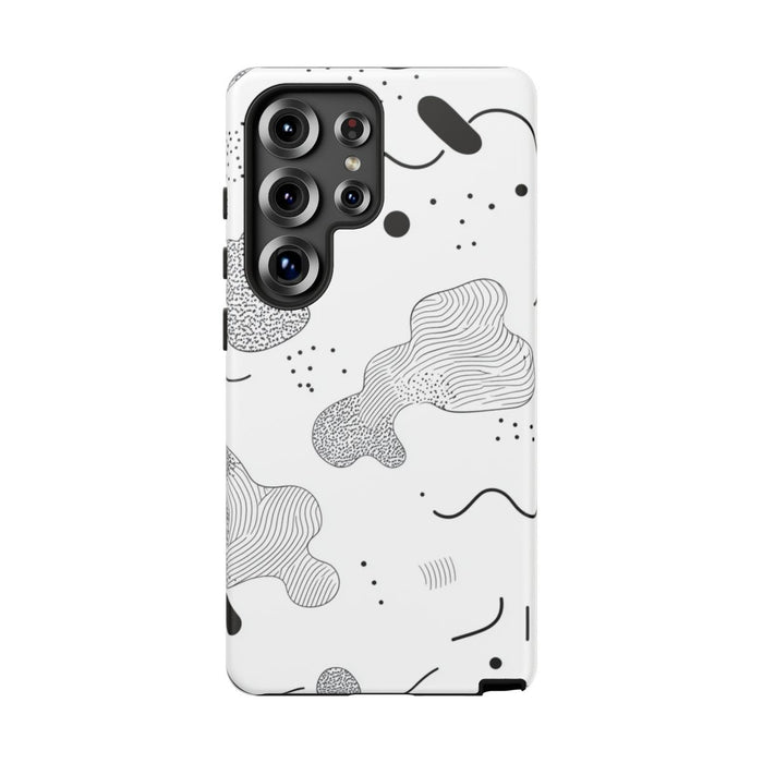 Abstract Zwart-Wit Minimalistisch Patroon