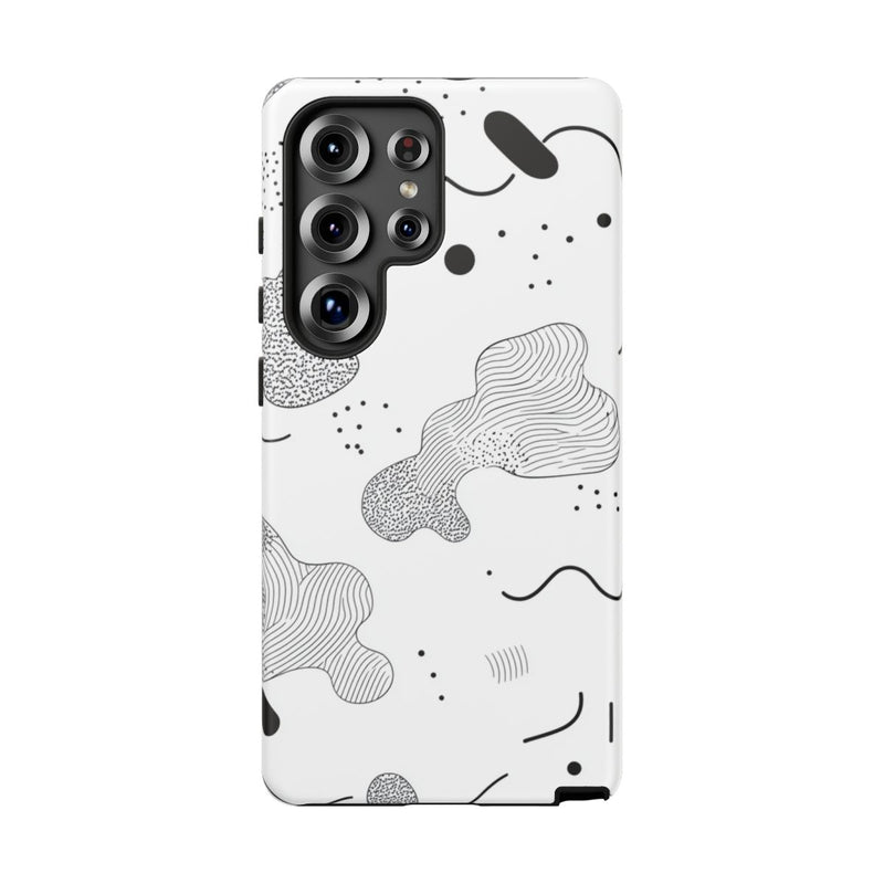 Abstract Zwart-Wit Minimalistisch Patroon
