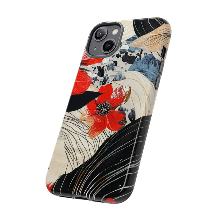 Rood Bloemen Abstract Patroon