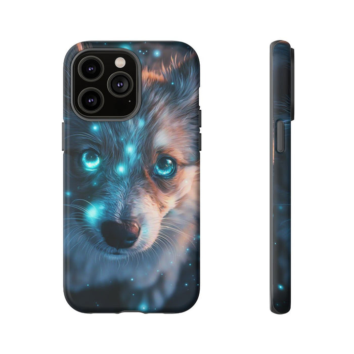Schattige Puppy met Lichtgevende Ogen