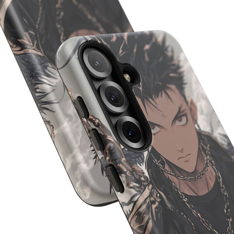 Anime Strijder met Zwaard en Draakkettingen