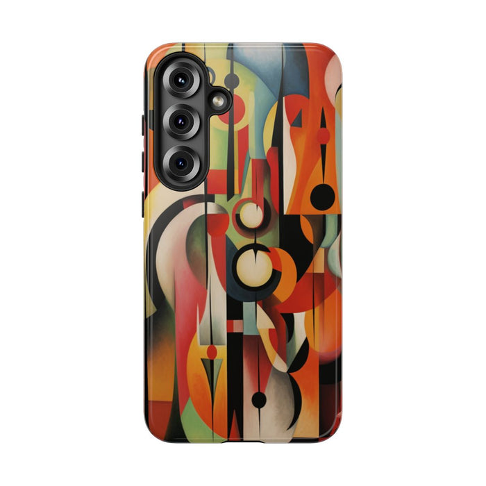 Abstracte Geometrische Vormen in Warme Kleuren