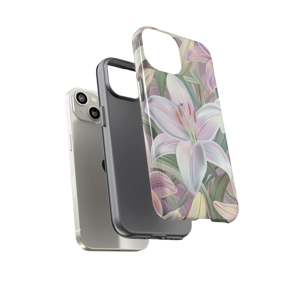 Pastelkleurige Paaslelies Bloemenpatroon