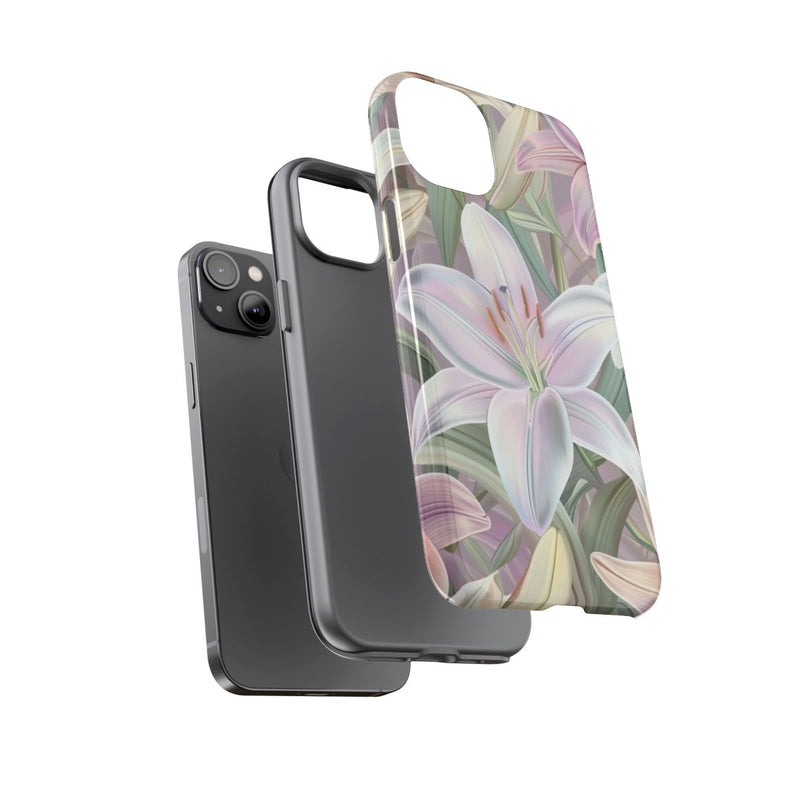 Pastelkleurige Paaslelies Bloemenpatroon