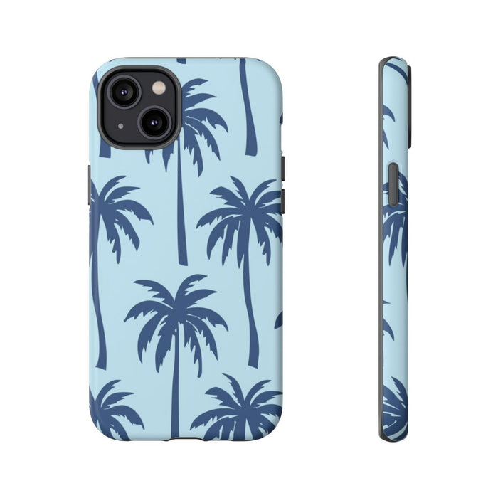 Blauw Palmbomenpatroon