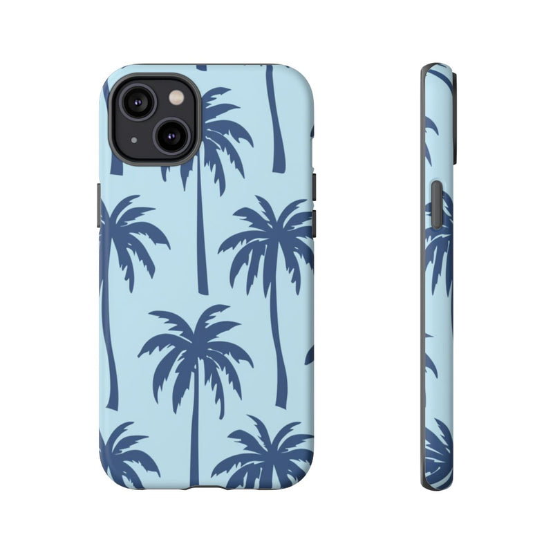 Blauw Palmbomenpatroon