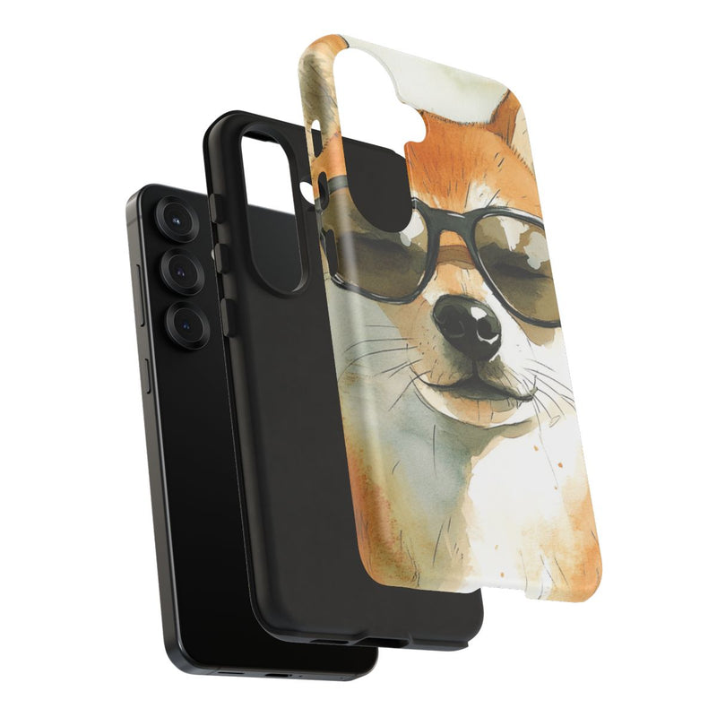 Stoere Shiba Inu met Zonnebril