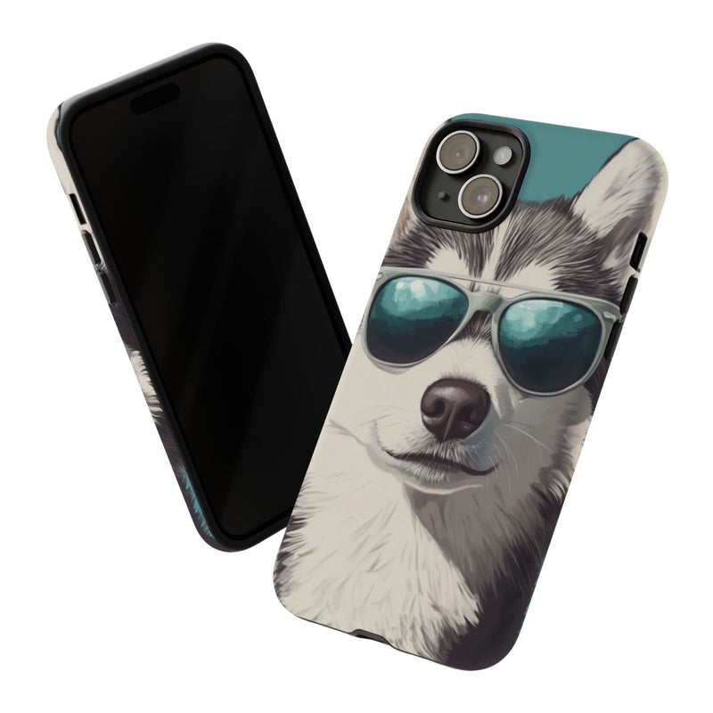 Stoere Husky met Zonnebril