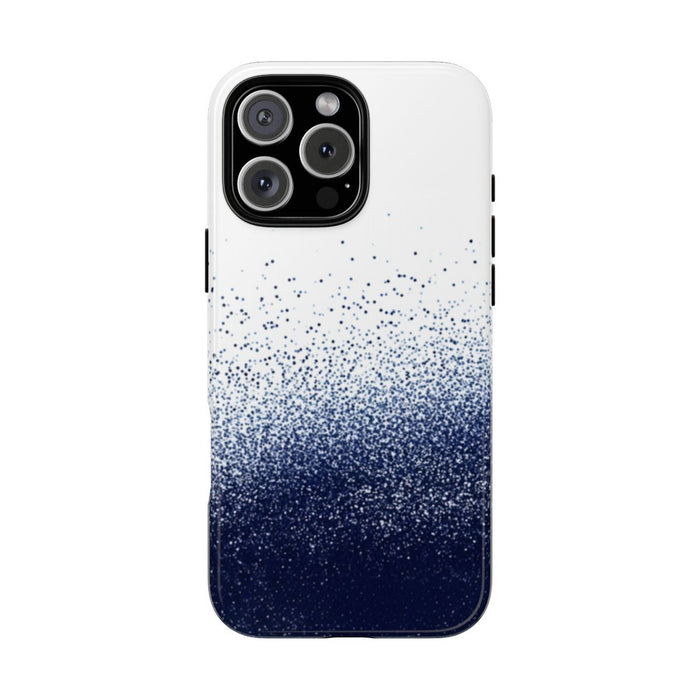Abstracte Pointillisme Textuur met Donkerblauwe Puntjes